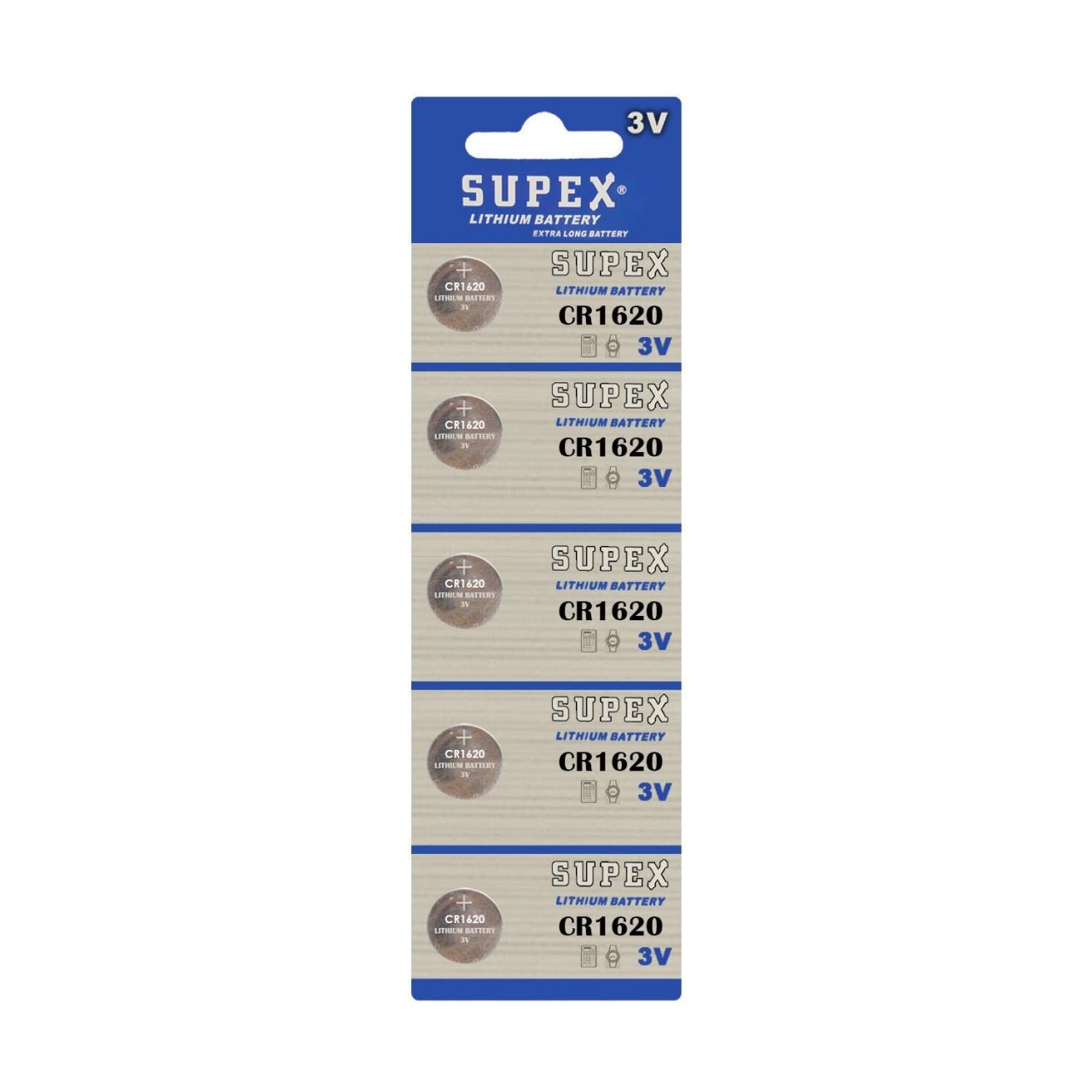 Supex%20CR1620%203V%20Lityum%20Pil%205’li